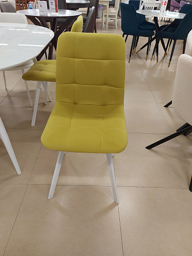 Стул на металлокаркасе Чилли зеленый / белый каркас из шоурума 7